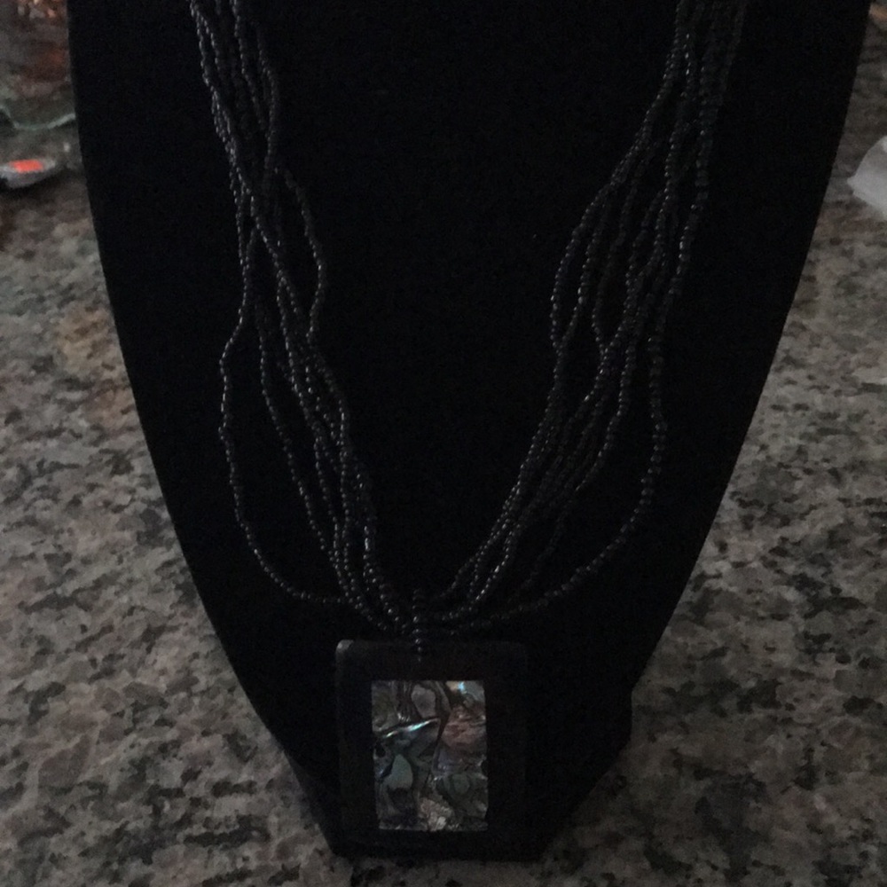 Beach necklace and earring set